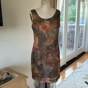 Floral Print Sleeveless Mini Dress Size 8